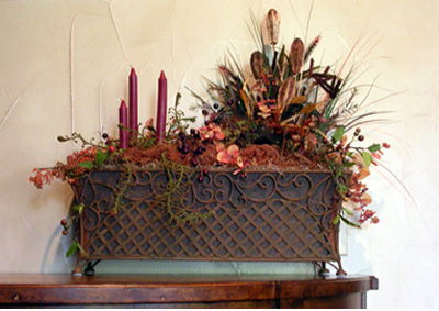 art interiors-floral arrangement